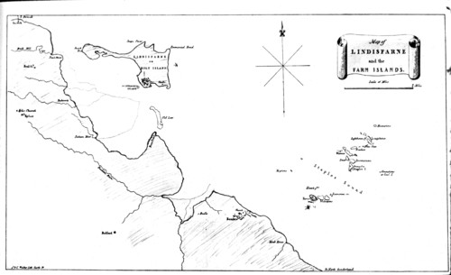 Map Of Lindisfarne and farn.