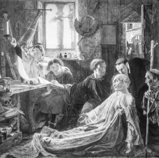 The death of the Venerable Bede in Jarrow Priory.