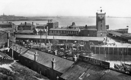 North Shields Fish Quay on the river Tyne.