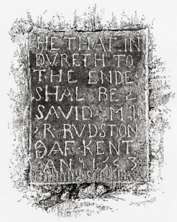 Ancient inscription on the wall of the White Tower.