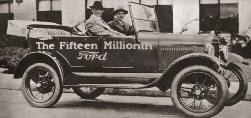 The fifteen millionth Ford Motor Car.