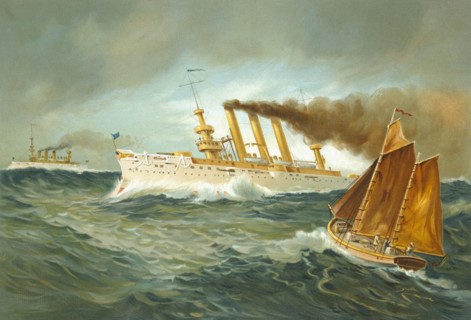 Artist's impression of USS Brooklyn.