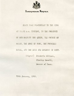 The official announcement from Sandringham.