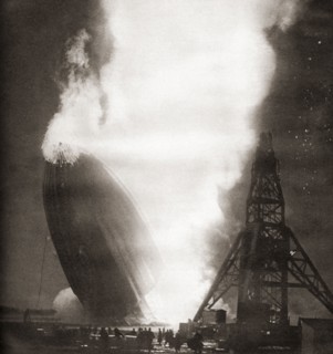 The Hindenburg disaster.