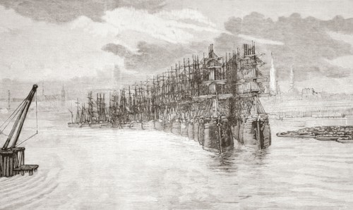 The commercial blockade in the River Elbe during the fifth cholera pandemic.