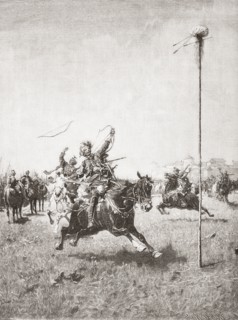 Lisowczycy soldiers in an archery contest.