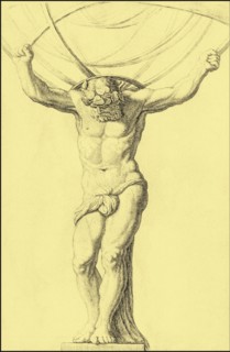Atlas holding up the heavens.