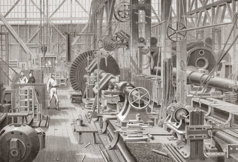 Penn's marine engine factory.