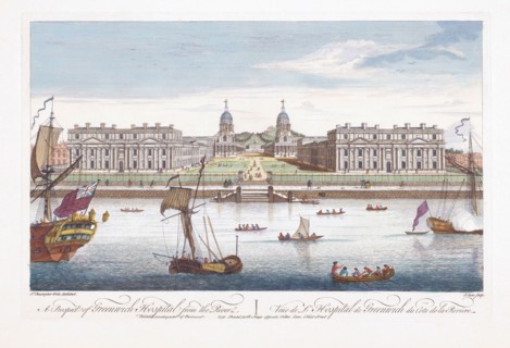 A prospect of Greenwich Hospital from the river.
