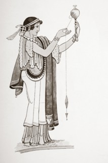 Spinning in ancient Greece.