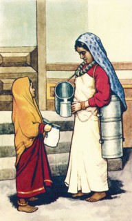 Nepali milkmaid.
