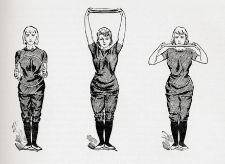 Hoop exercises.
