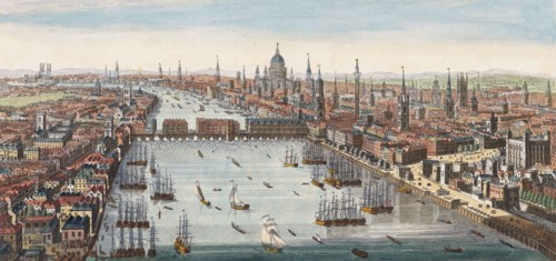 A general view of the city of London.