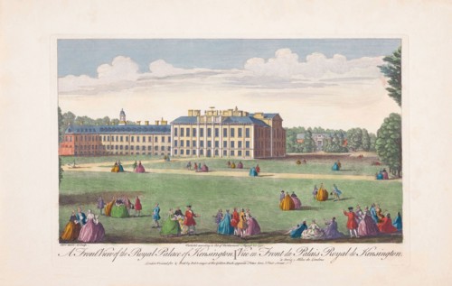 A front view of the Royal Palace of Kensington.