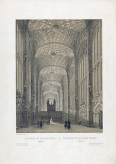 Interior of King's College Chapel.