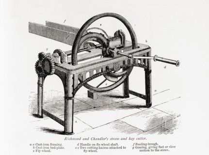 Richmond and Chandler's straw and hay cutter.