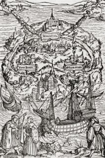 The Island of Utopia from the Utopia of Sir Thomas More.
