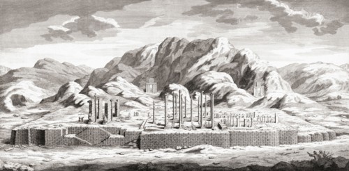 Ruins of the palace of Persian King Darius I at Persepolis.