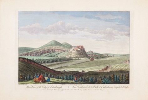 West view of the city of Edinburgh.