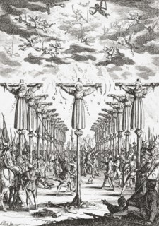 Christian martyrs in Japan.