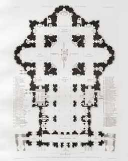 Ground plan of St. Peter's basilica.