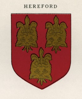 Coat of arms of the Diocese of Hereford.