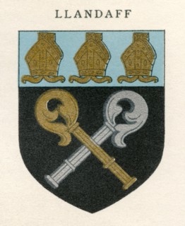 Coat of arms of the Diocese of Llandaff.