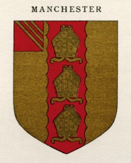 Coat of arms of the Diocese of Manchester.