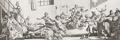 The assassination of Louis-Michel le Peletier.