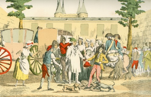 Louis XVI on his way to the Temple Prison.