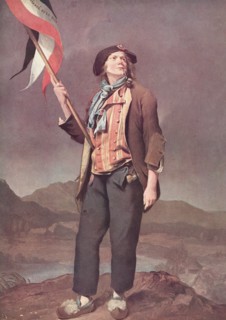 The French singer Chenard in the costume of a Sans-Culotte.