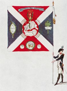 Battalion flag of the Parisien National Guard.