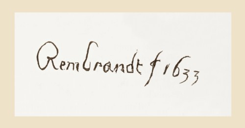 Signature of Rembrandt Harmenszoon van Rijn.