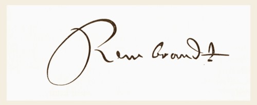 Signature of Rembrandt Harmenszoon van Rijn.