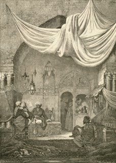 A 19th century cafe in Cairo.