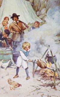 The open-air kitchen.