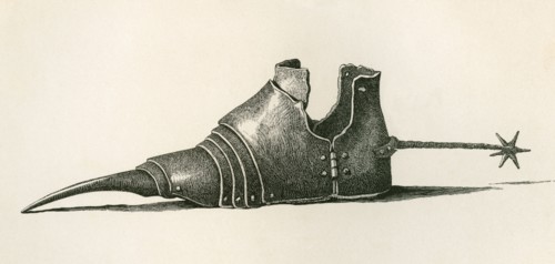 A sabaton or solleret.