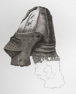 Fourteenth century Visored Bassinet.