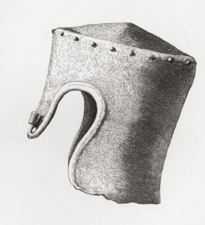 Thirteenth century Cylindrical Flat-topped Helmet with Nasal.