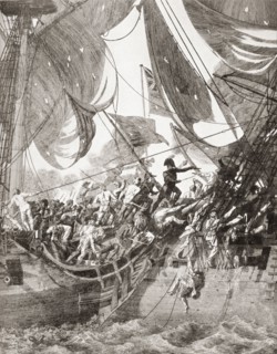 An 18th Century Naval Battle.