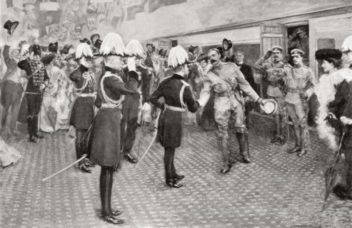 Lord Kitchener's homecoming in 1902 from South Africa.