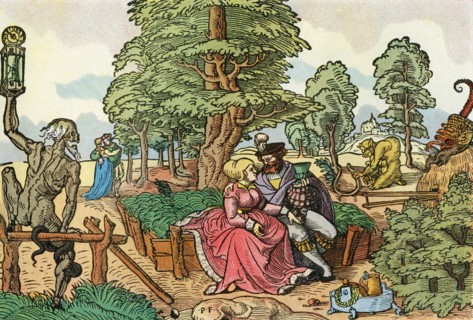 After A 16th Century Woodcut By Peter Flotner.