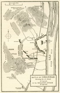 Map of the Battle of Omdurman.