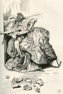 Struggle Between Miss Pross and Madame Defarge.