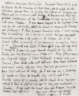 Part of a letter dated 14 June, 1737.