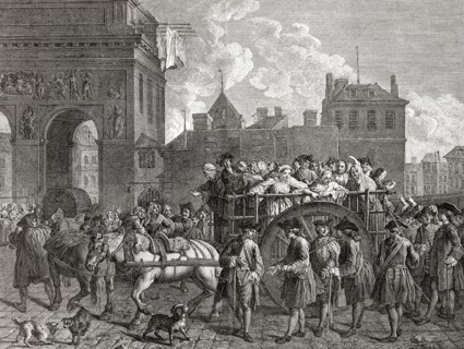 Transportation Of Arrested Prostitutes To The Hospital.