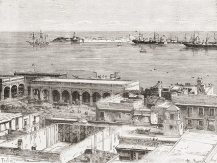 View Of Veracruz And The San Juan De Ulua.