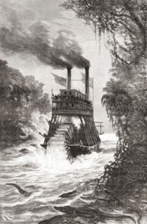 A paddle steamer in the Primera Angostura.