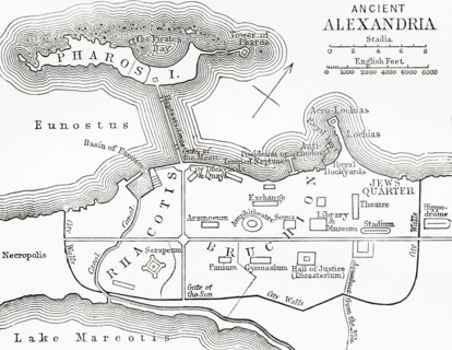 Map of ancient Alexandria.