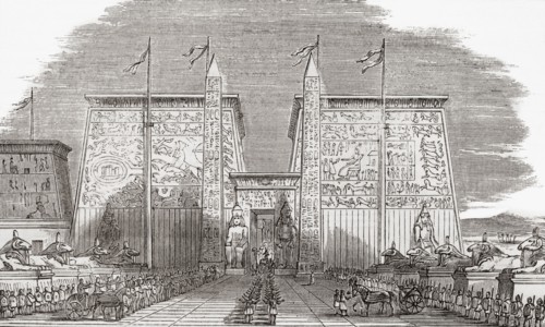 The Propylon or Gate of the Temple of Luxor.
